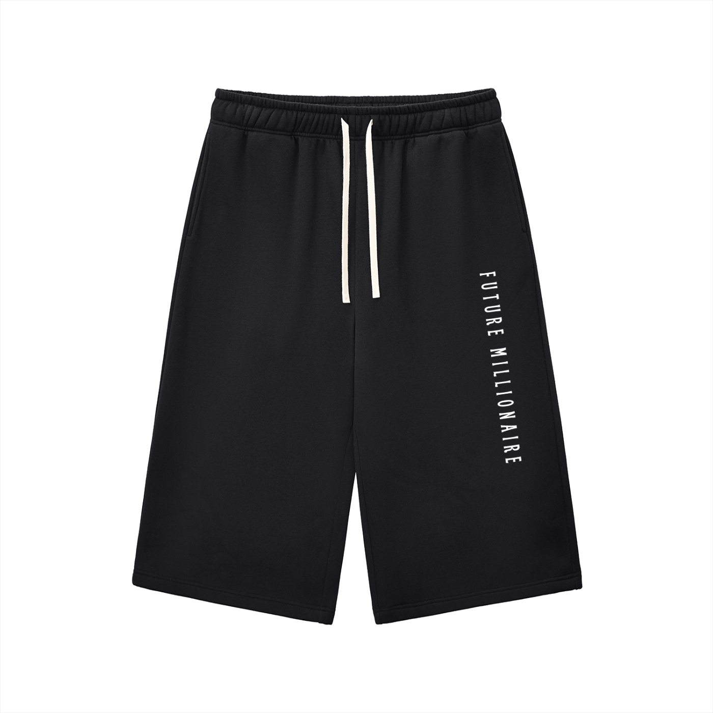 Relaxed Drawstring Three-quarter Sweatpants